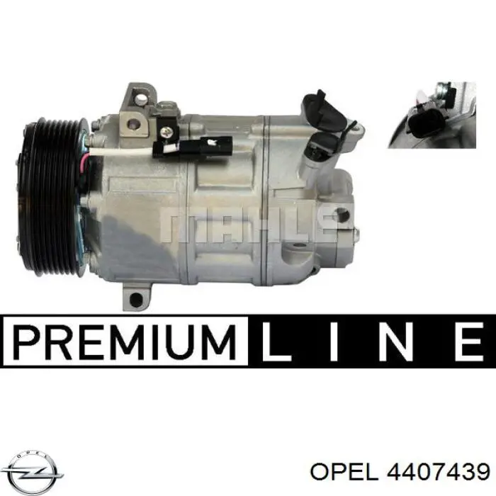 Компрессор кондиционера 4407439 Opel