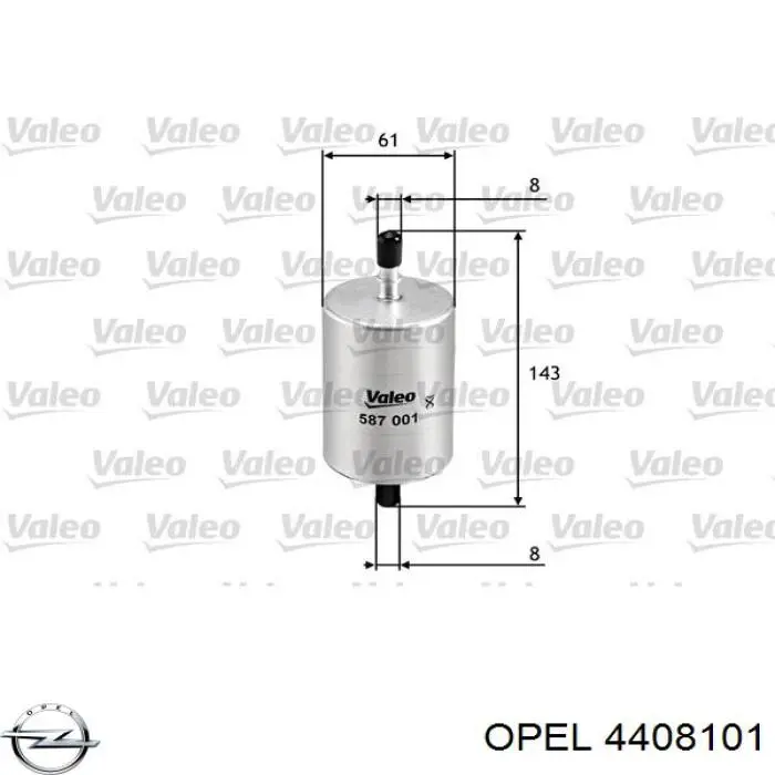 4408101 Opel Фильтр топлива