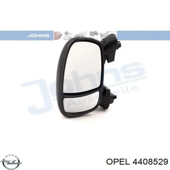 Зеркало заднего вида, левое Opel 4408529 цена, от 59.31 USD