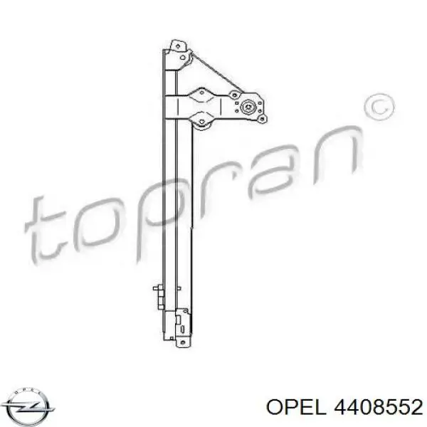 Механизм стеклоподъемника водительской двери Opel 4408552 цена, от 5.64 USD