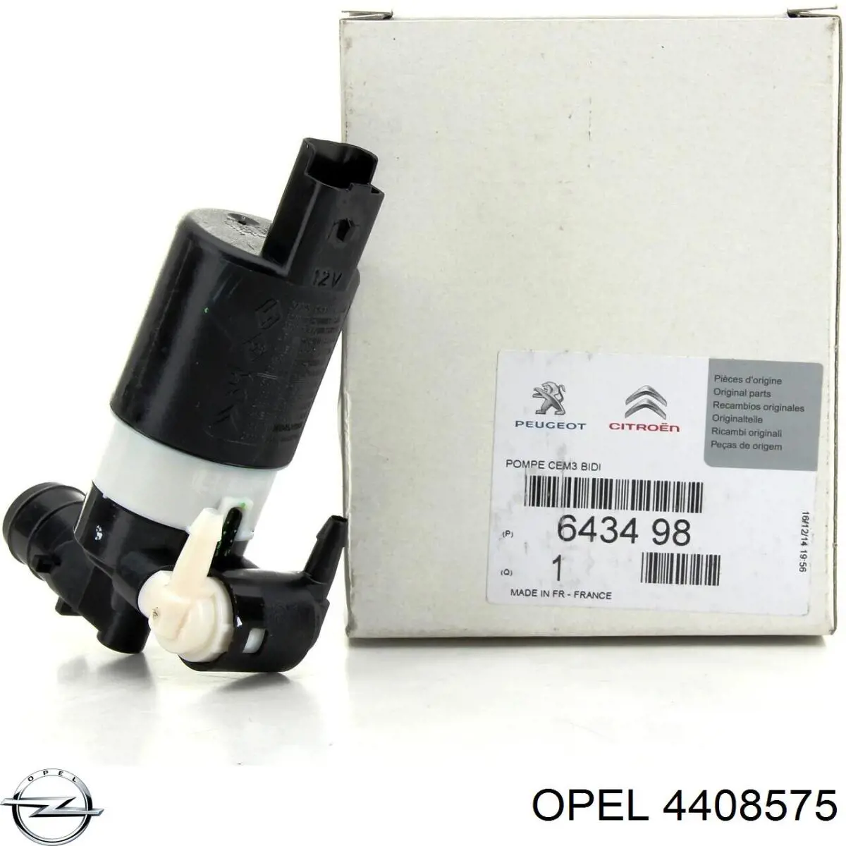 Купить 4408575 Opel Моторчик омывателя переднего стекла