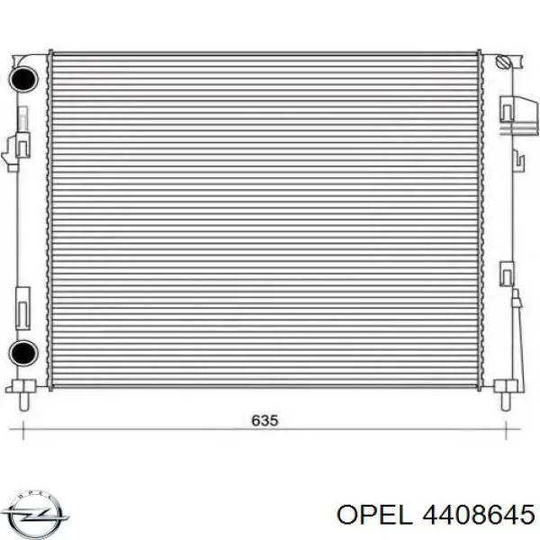 Радиатор охлаждения двигателя Opel 4408645 цена, от 61.86 USD