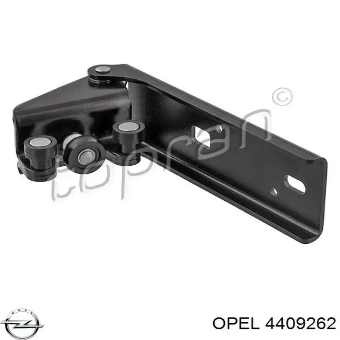 4409262 Opel rolo esquerdo central da porta lateral (deslizante)