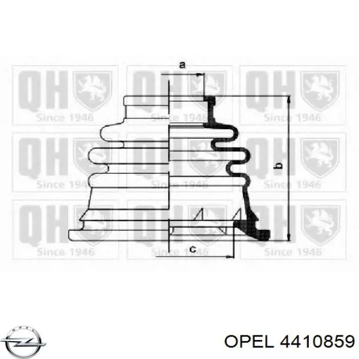Пыльник шарнира угловых скоростей внутренний передний левый Opel 4410859 цена, от 14.76 USD