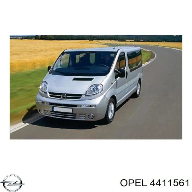 4411561 Opel усилитель бампера переднего