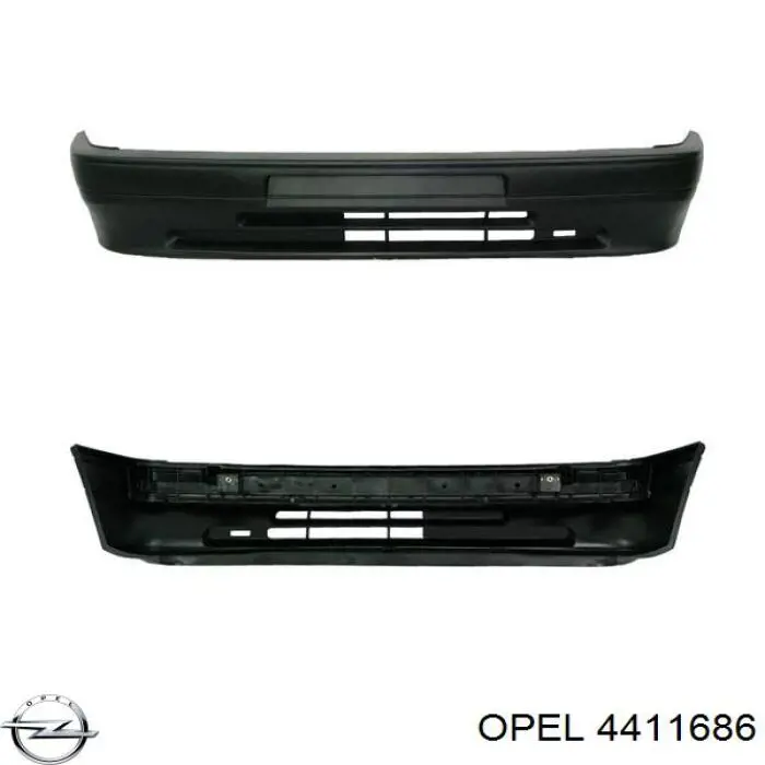 Передний бампер 6026076 Polcar