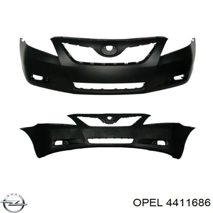 Бампер передний Polcar 6026076