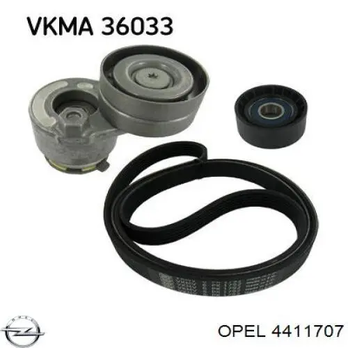 Роликовий модуль натяжителя ремня Opel 4411707 цена, от 38.48 USD