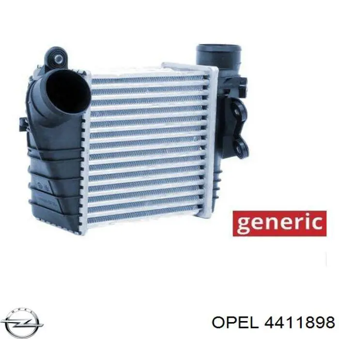 Система охлаждения наддувочного воздуха Opel 4411898 цена, от 119.35 USD