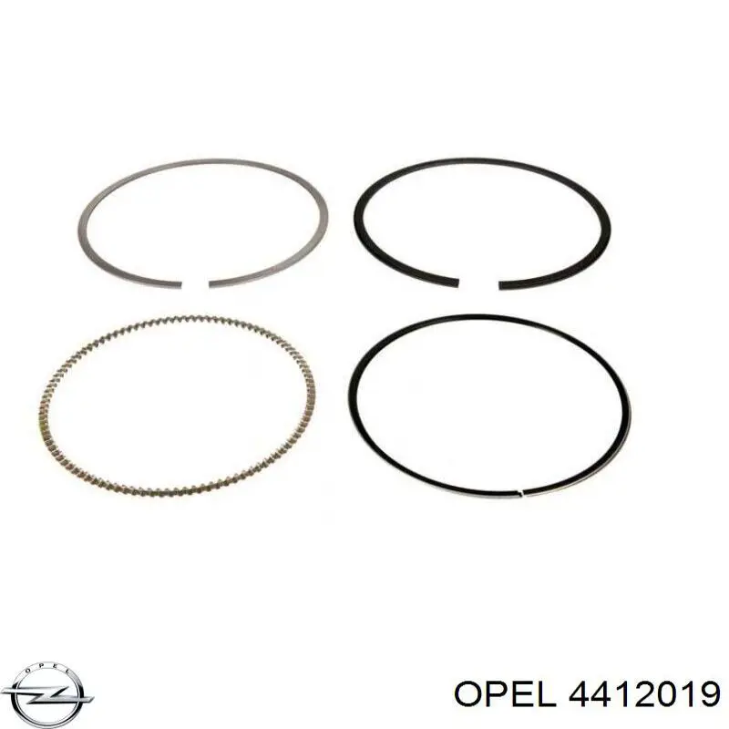 4412019 Opel кольца поршневые на 1 цилиндр, std.