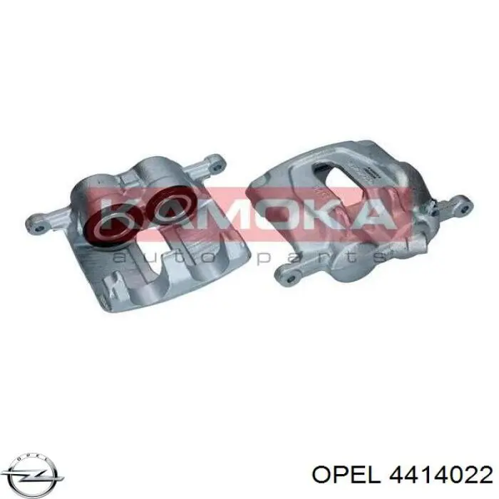Суппорт тормозной передний правый 4414022 Opel