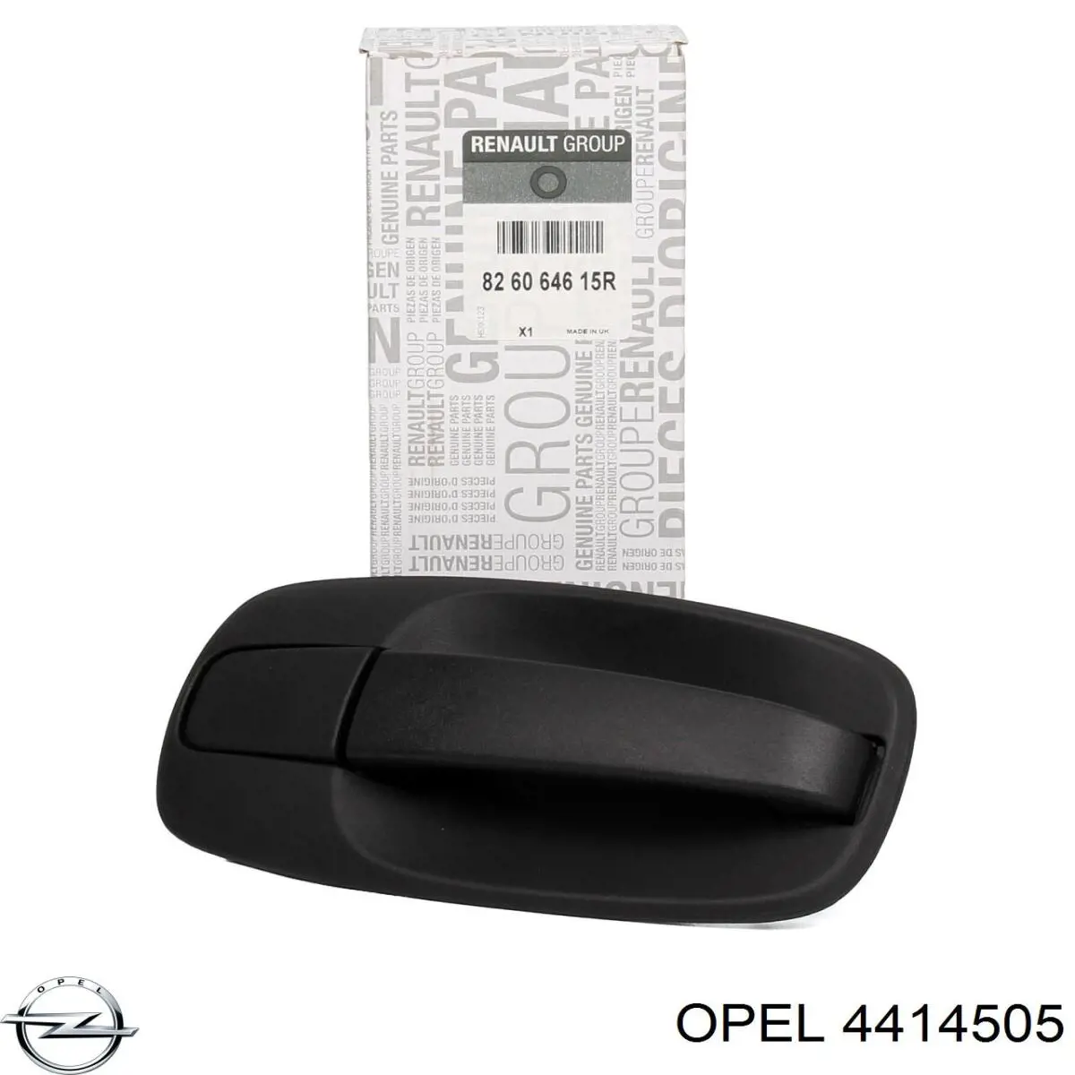 Ручка двери боковой (сдвижной) наружная левая Opel 4414505 цена, от 16.23 USD