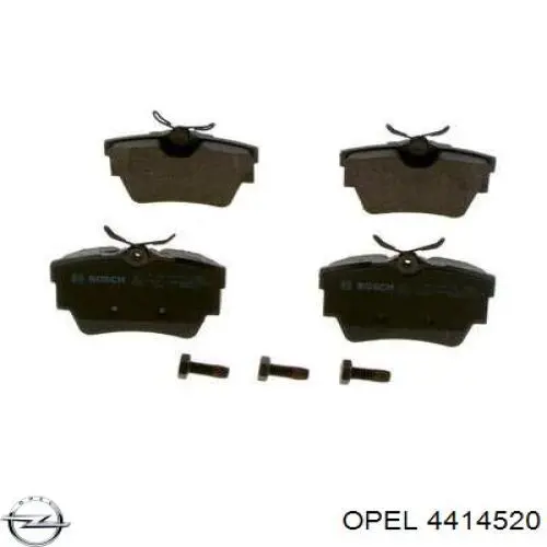 Купить 4414520 Opel Колодки тормозные задние, дисковые