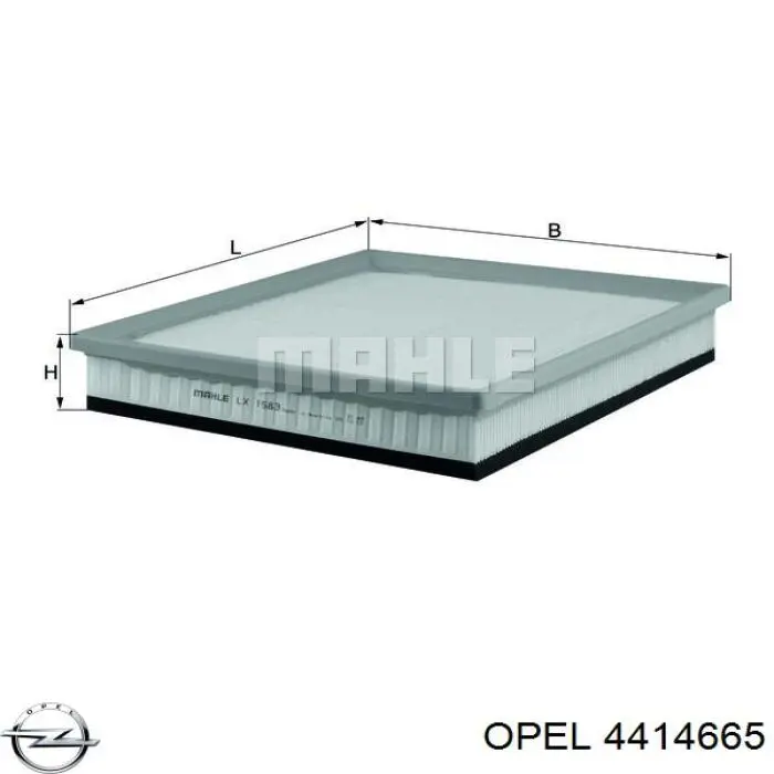 4414665 Opel воздушный фильтр
