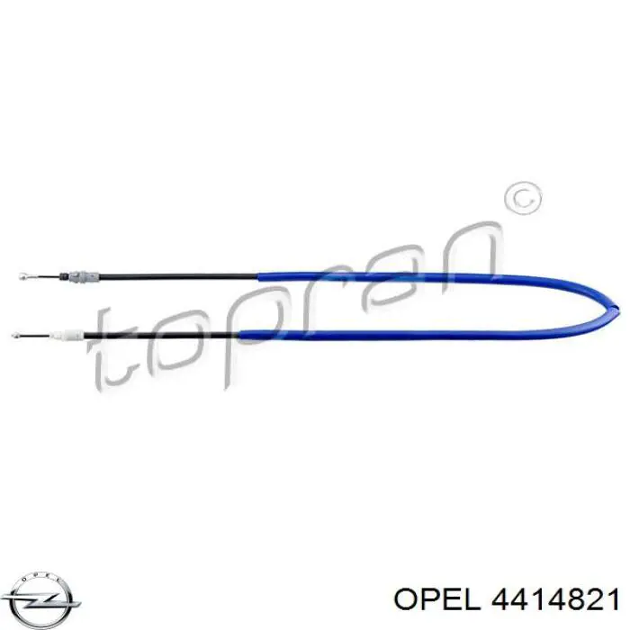 Трос ручника задний Opel 4414821