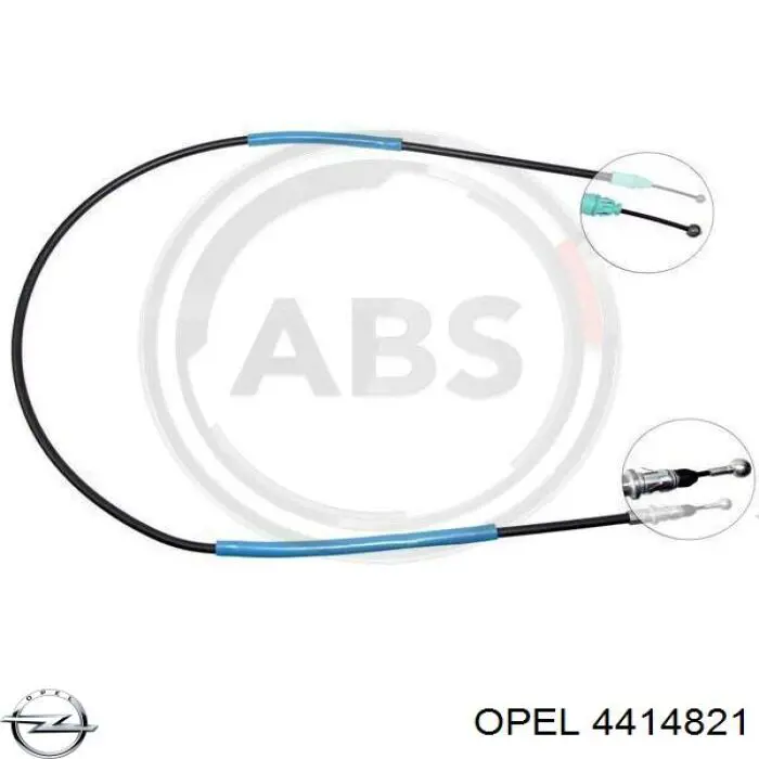 Трос ручного тормоза задний Opel 4414821 цена, от 8.94 USD