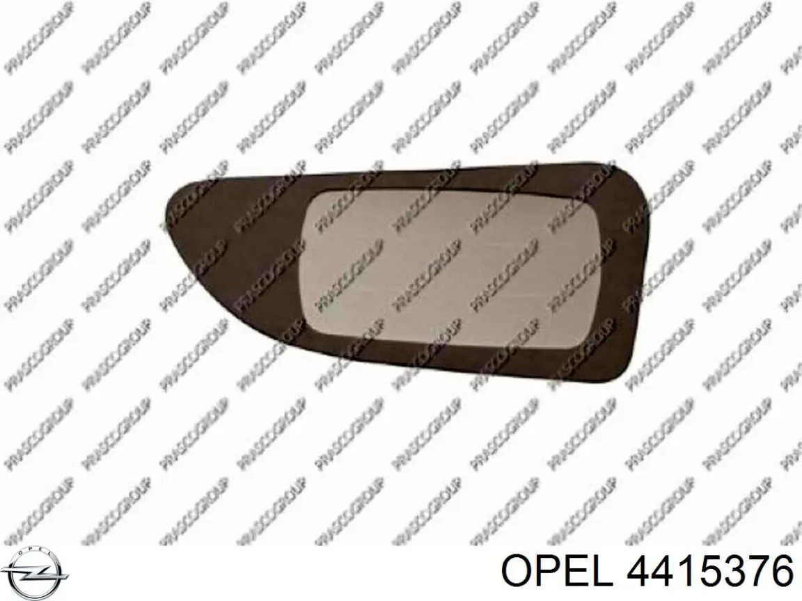 Стекло зеркала заднего вида, правого Opel 4415376 цена, от 8.17 USD