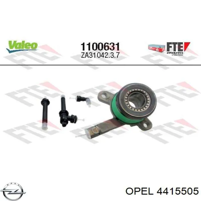 Цилиндр сцепления с выжимным подшипником Opel 4415505