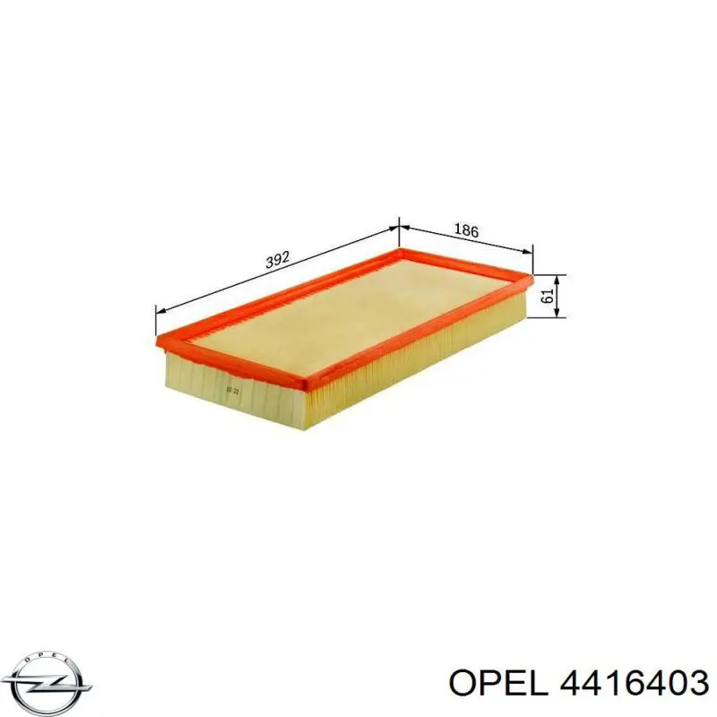 Воздушный фильтр 4416403 Opel