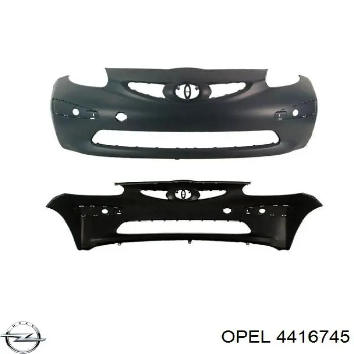 Бампер передний Opel 4416745