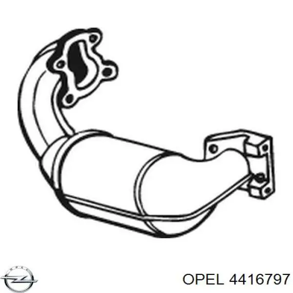 Каталитический нейтрализатор отработавших газов Opel 4416797 цена, от 382.81 USD