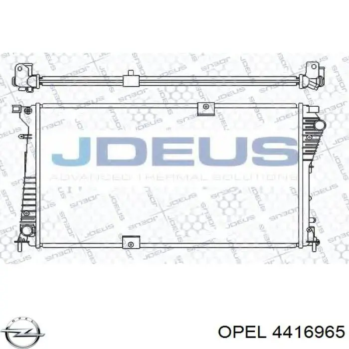 Радиатор охлаждения двигателя Opel 4416965 цена, от 143.17 USD