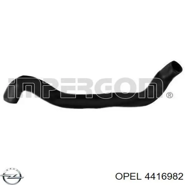 4416982 Opel шланг (патрубок радиатора охлаждения верхний)