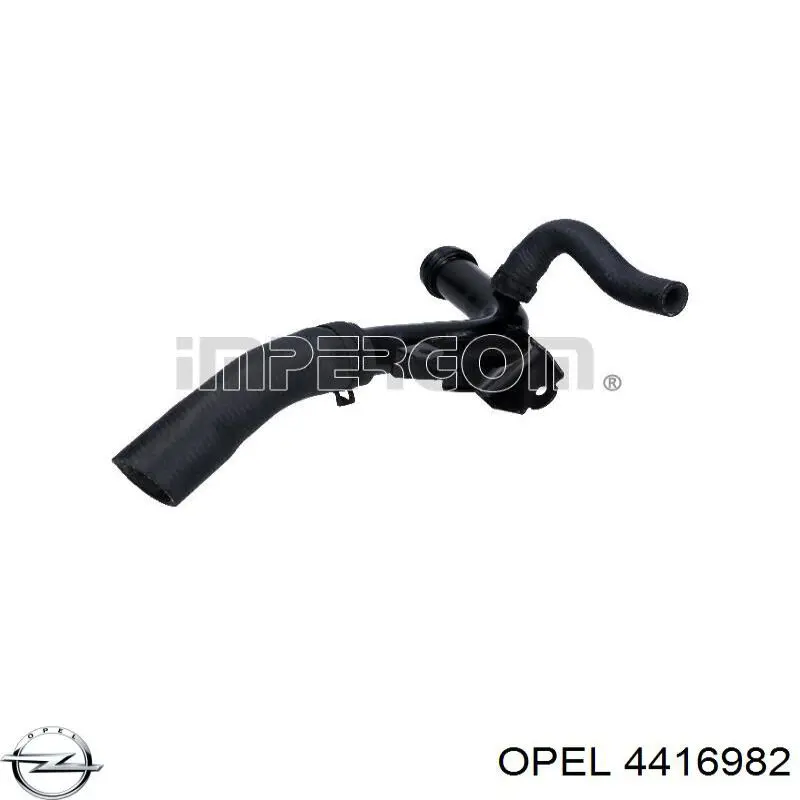 Шланг радиатора охлаждения Opel 4416982 цена, от 18.48 USD