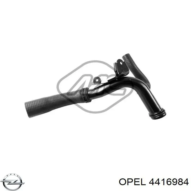 4416984 Opel шланг (патрубок радиатора охлаждения нижний)