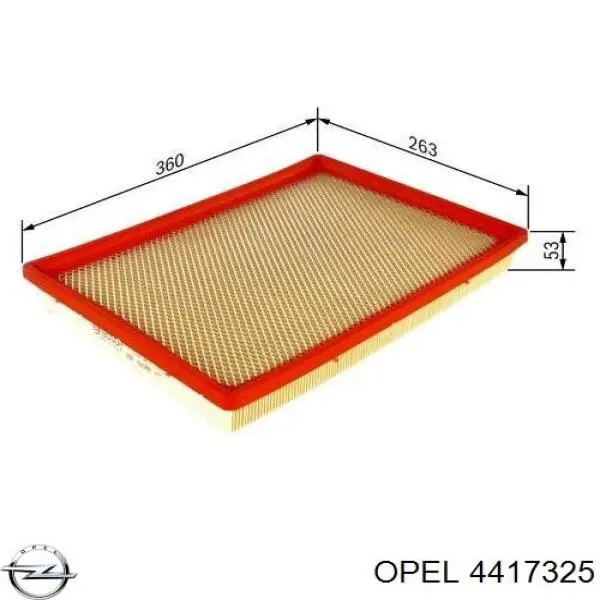 Воздушный фильтр 4417325 Opel