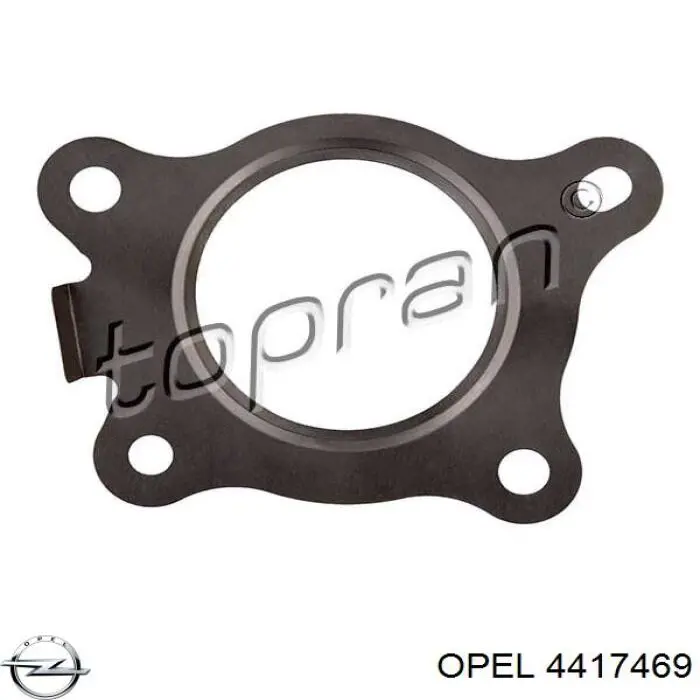 4417469 Opel cano derivado de turbina dos gases de escape