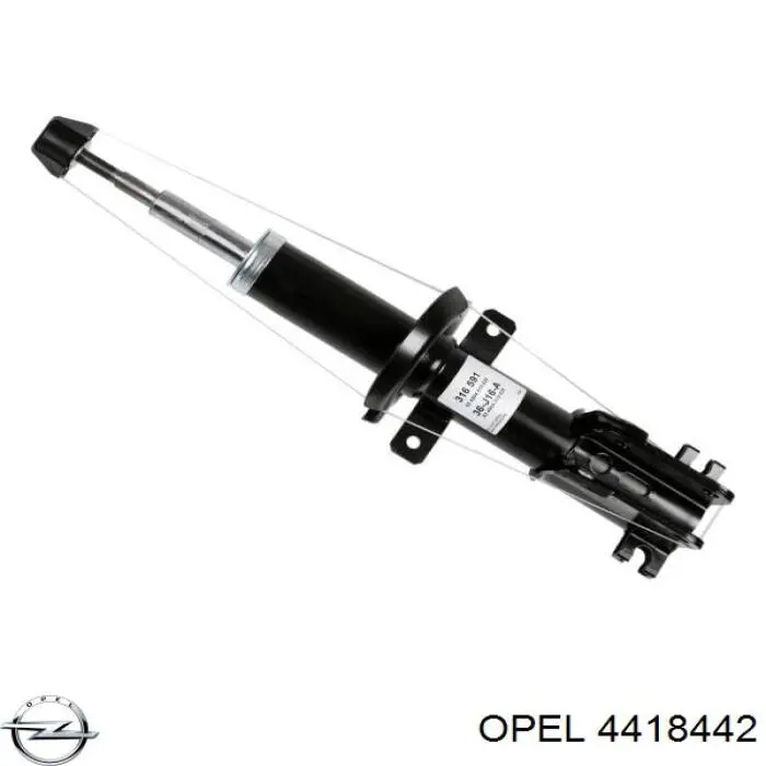 Купить 4418442 Opel Амортизатор передней подвески