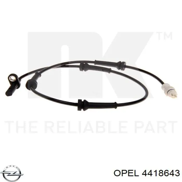 Датчик ABS задний Opel 4418643