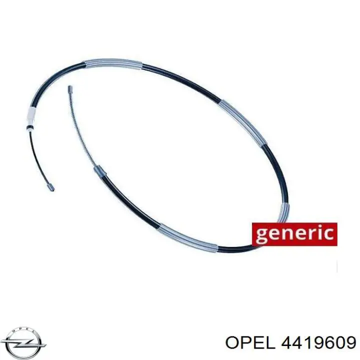 Трос ручного тормоза передний Opel 4419609 цена, от 17.49 USD