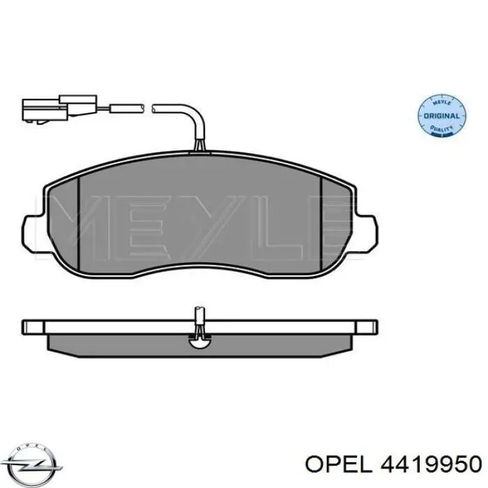 Колодки Opel 4419950 цена, от 22.36 USD