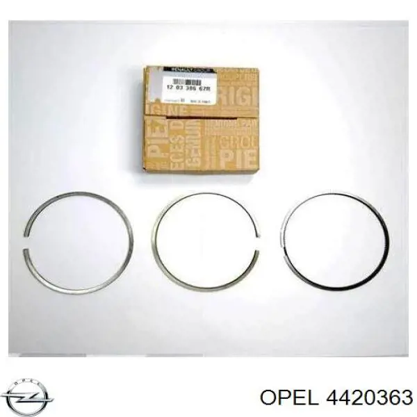 Кольца поршневые STD на 1 цилиндр Opel 4420363 цена, от 28.49 USD