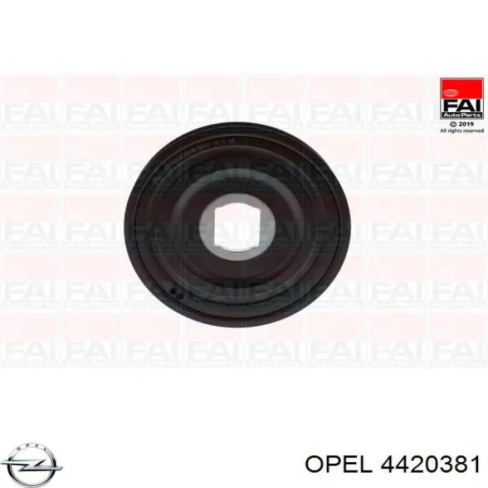 Шкив коленвала (демпфер) Opel 4420381 цена, от 101.58 USD
