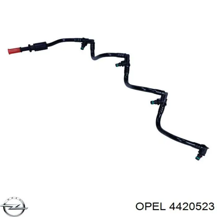 4420523 Opel трубка топливная, обратная от форсунок