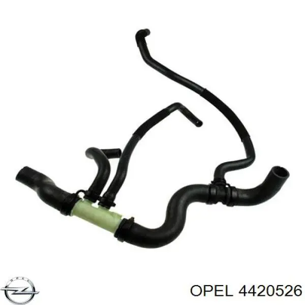 4420526 Opel шланг (патрубок радиатора охлаждения нижний)
