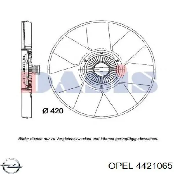 Электровентилятор охлаждения в сборе (мотор+крыльчатка) левый на Opel Movano B 