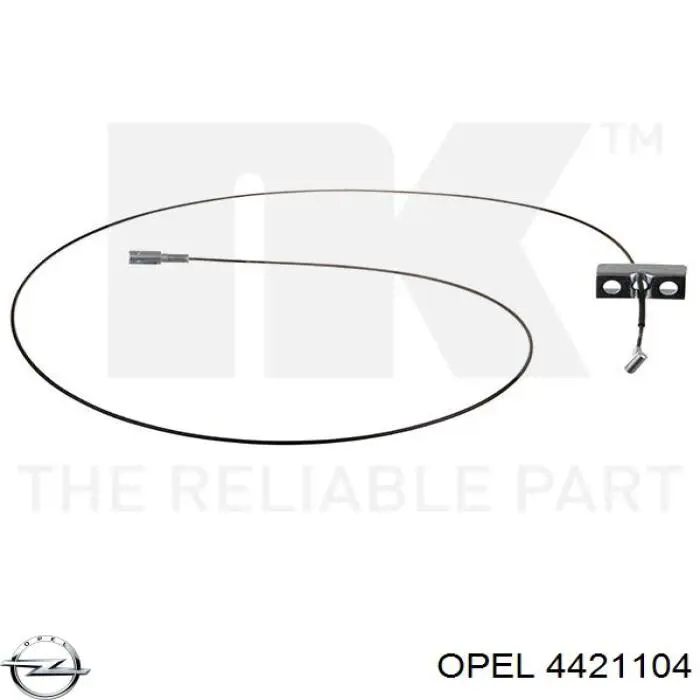 4421104 Opel cabo do freio de estacionamento intermédio