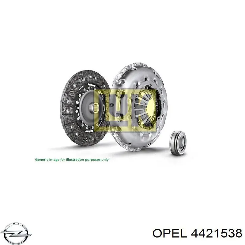 Комплект сцепления (3 части) Opel 4421538 цена, от 332.76 USD
