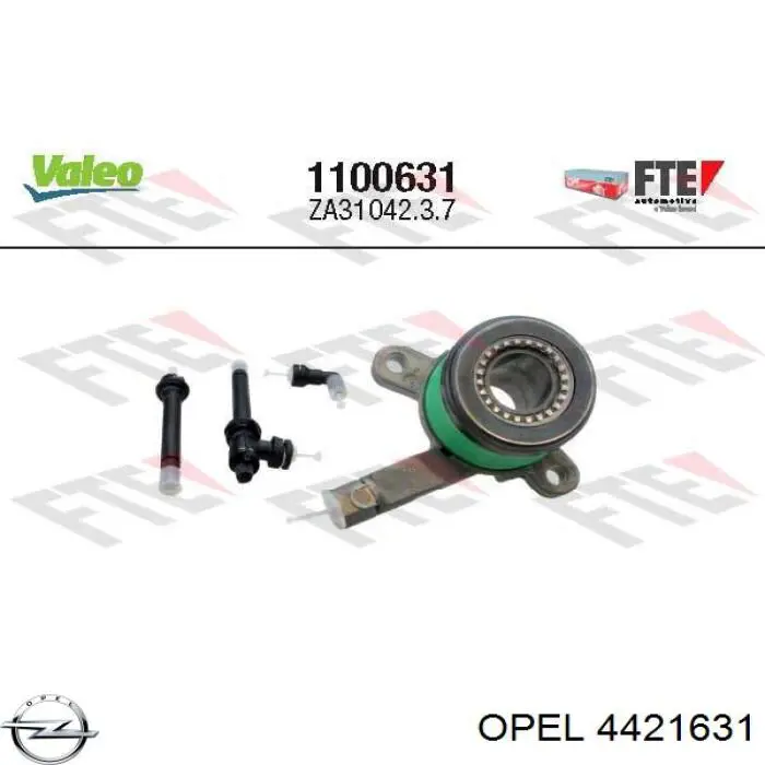 Купить 4421631 Opel Цилиндр сцепления в сборе с выжимным подшипником