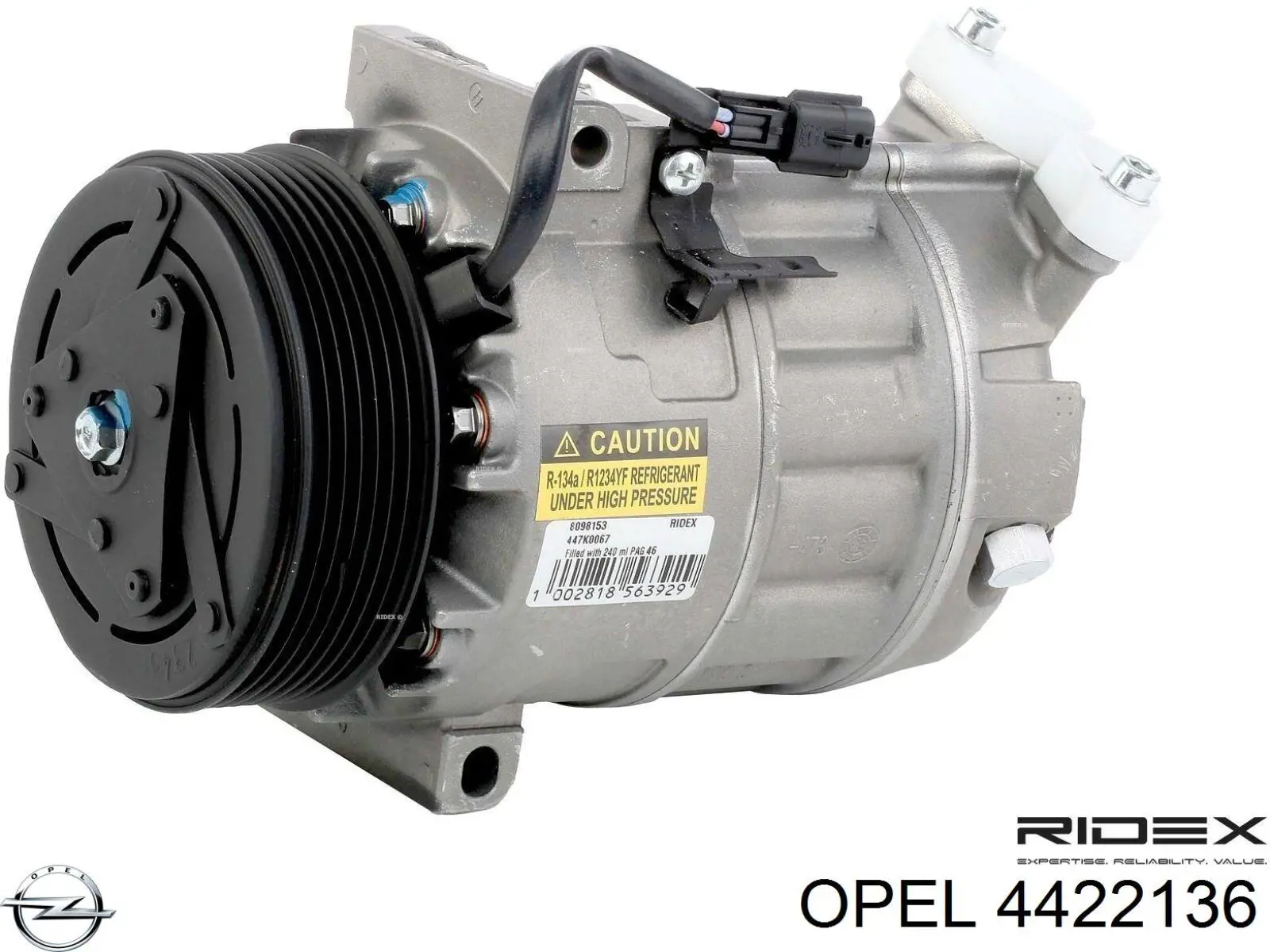 Компрессор системы кондиционирования Opel 4422136 цена, от 180.38 USD