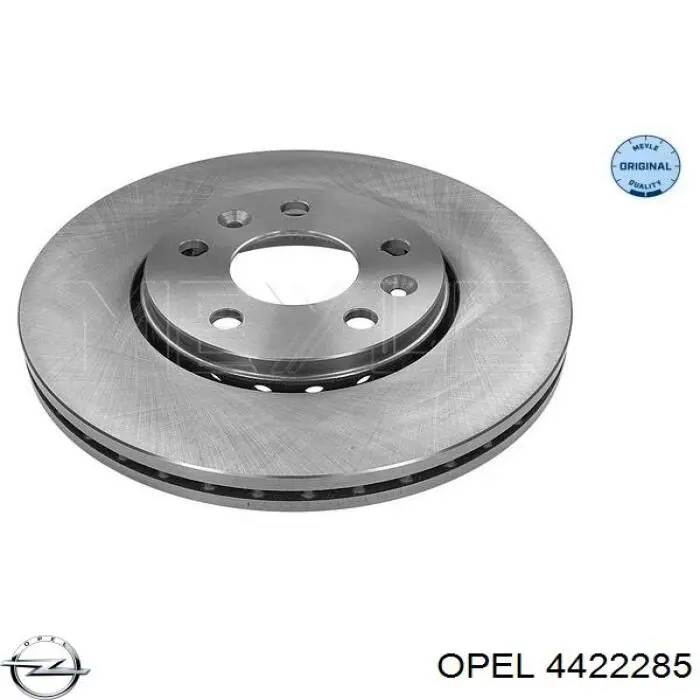 Передние тормозные диски 4422285 Opel