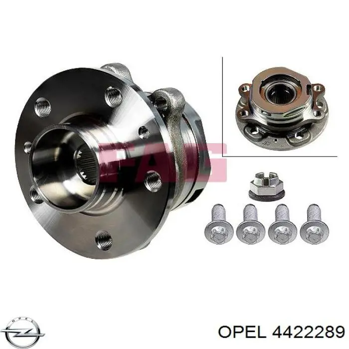 Купить 4422289 Opel Ступица переднего колеса