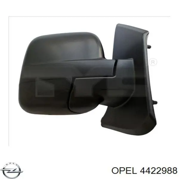 4422988 Opel Зеркало заднего вида правое