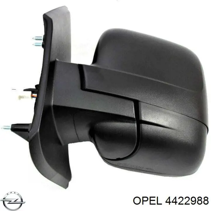 Правое зеркало 4422988 Opel