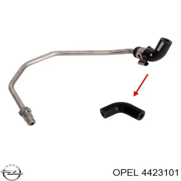Купить 4423101 Opel Трубка датчика давления выхлопных газов