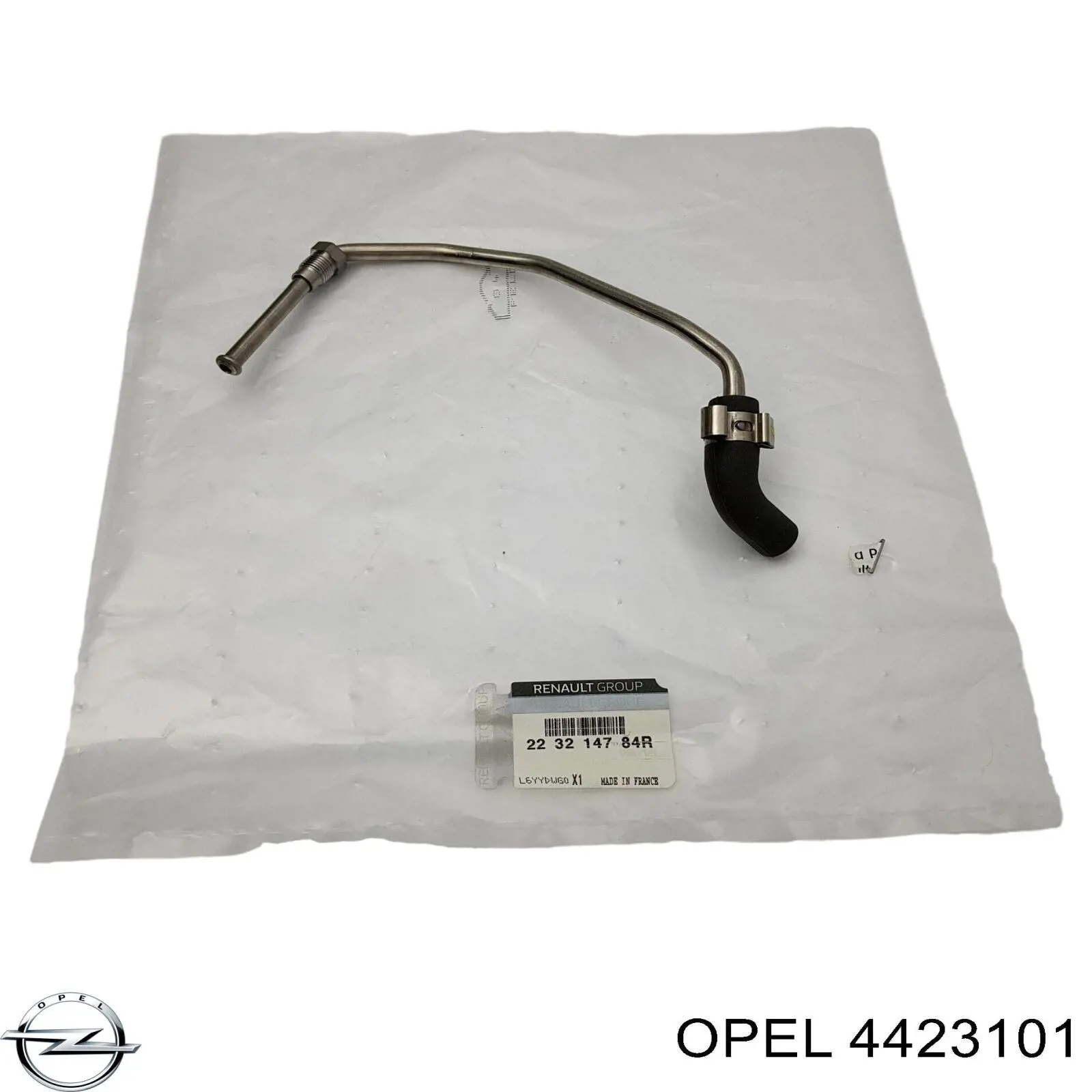 4423101 Opel tubo de sensor de pressão dos gases de escape